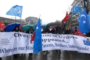 Almanya'da Çin'in Uygurlara yönelik uygulamalarına tepki amaçlı gösteri düzenlendi