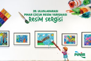 39. Uluslararası Pınar Çocuk Resim Yarışması’nda ödül alan eserler sergileniyor