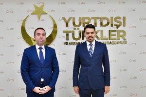Yeni Belediye Başkanı Erdem Hüseyin, YTB Başkanı Abdullah Eren’i ziyaret etti