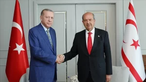 Cumhurbaşkanı Recep Tayyip Erdoğan, Kuzey Kıbrıs Türk Cumhuriyeti (KKTC) Cumhurbaşkanı