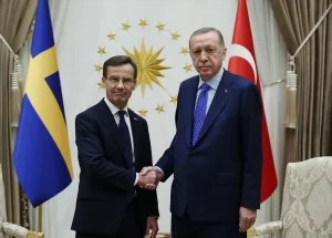 Cumhurbaşkanı Recep Tayyip Erdoğan, Türkiye'ye resmi ziyarette bulunan İsveç Başbakanı