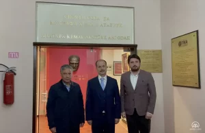 Etkinlikler kapsamında Cumhuriyetin Kurucusu Büyük Önder Mustafa Kemal Atatürk'ün askeri