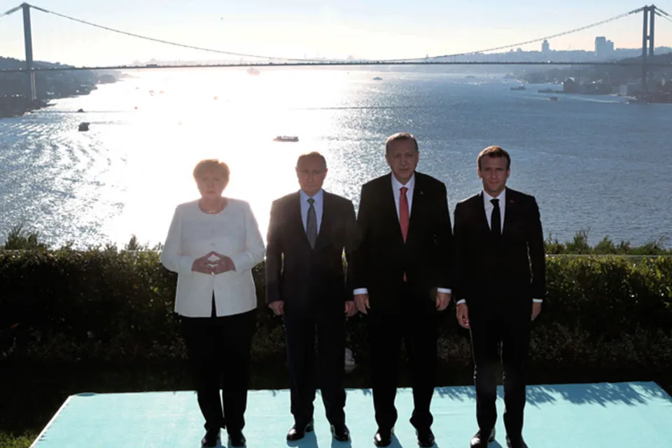 Cumhurbaşkanı Recep Tayyip Erdoğan, Rusya Devlet Başkanı Vladimir Putin, Fransa