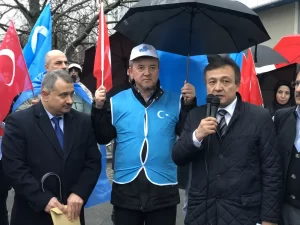 BERLİN Berlin'de Çin karşıtı protesto   Almanya'da Çin'in Uygurlara yönelik