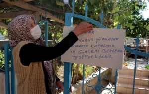 Sivas'ta yeni tip koronavirüsü (Kovid-19) yenen 70 yaşındaki kadın, sağlığına