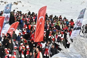 Sarıkamış Harekatı'nın 105. yılı anma etkinlikleri kapsamında Kars'ın Sarıkamış ilçesinde,