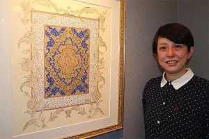 Japon tezhip sanatçısı Fumiko, Türk ve Japon sanatlarını buluşturduğu, son