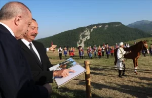 Türkiye Cumhurbaşkanı Recep Tayyip Erdoğan ve Azerbaycan Cumhurbaşkanı İlham Aliyev,