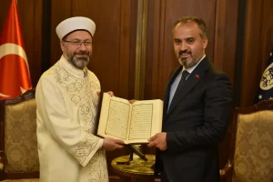 Diyanet İşleri’nden Aktaş’a destek teşekkürü Bursa Büyükşehir Belediye Başkanı Alinur
