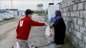 Irak'ın Erbil kentinde Türk Kızılay Irak Delegasyonuna ait fırında üretilen