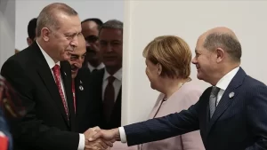 Türkiye Cumhurbaşkanı Recep Tayyip Erdoğan, Almanya Başbakanı Olaf Scholz ile
