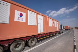 Katar, depremzedeler için taahhüt ettiği konteyner evlerin ilk bölümünü Türkiye'ye