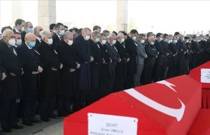 Bitlis’te meydana gelen helikopter kazasında şehit olan 11 asker için