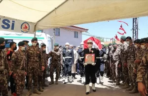Ağrı'da PKK'lı teröristlerin taciz ateşi sonucu şehit olan özel harekat