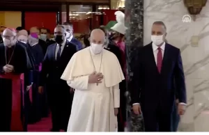 Katoliklerin ruhani lideri Papa Franciscus'u taşıyan uçak Irak’ın başkenti Bağdat’a