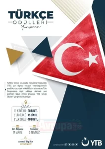 Türkçe Ödülleri Yarışması Yurt dışında yaşayan vatandaşlarımızın anadil konusundaki yetkinliklerini