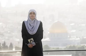 İşgal altındaki Doğu Kudüs'te bulunan Mescid-i Aksa'nın gönüllü muhafızlarından Hatice