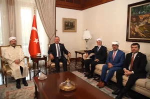 Dışişleri Bakanı Mevlüt Çavuşoğlu, Diyanet İşleri Başkanı Prof. Dr. Ali