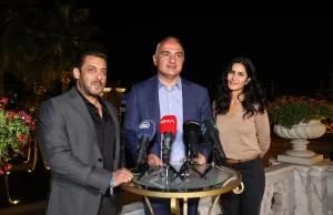 Hindistan sinemasının meşhur oyuncularından Salman Khan ve Katrina Kaif ile