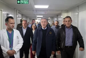 Milli Savunma Bakanı Hulusi Akar, Yunanistan Savunma Bakanı Nikolaos Panagiotopoulos