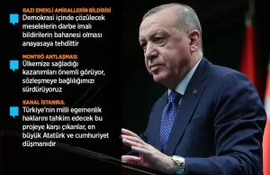 Cumhurbaşkanı Erdoğan, "Bir gece yarısı gerçekleştirilen bu eylem kesinlikle art