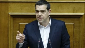Yunanistan'ın ana muhalefet partisi Radikal Sol İttifakın (SYRIZA) Lideri Aleksis