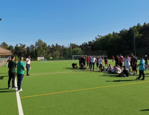 Almanya’nın Rheinland-Pfalz eyaleti Eisenberg şehrinde “Futbol Bahane, Kardeşliğimiz Şahane” temasıyla