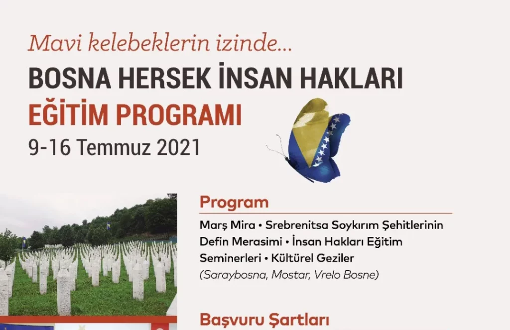 Avrupalı Gençler Bosna Hersek’te Mavi Kelebeklerin İzind