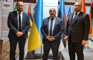 TİKA Başkan Yardımcısı Çevik, Ukraynalı Bakan Yardımcısı Seythalil ve Ukrayna