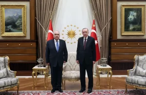 Cumhurbaşkanı Recep Tayyip Erdoğan, Yunanistan'ın Ankara Büyükelçisi Christodoulos Lazaris'i kabul