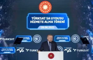 Cumhurbaşkanı Recep Tayyip Erdoğan, Türksat'ın Gölbaşı yerleşkesinde Türksat 5A Uydusu