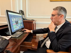  Türkiye'nin Atina Büyükelçisi Burak Özügergin, Anadolu Ajansının (AA) düzenlediği