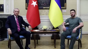 Ukrayna'nın başkenti Kiev'de Ukraynalılar; Cumhurbaşkanı Erdoğan, Ukrayna Devlet Başkanı Volodimir