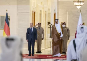 Katar Emiri Şeyh Temim bin Hamed Al Sani'nin Almanya Başbakanı