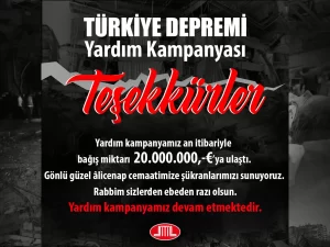Diyanet İşleri Türk İslam Birliği (DİTİB), Türkiye'de yaşanan deprem felaketinde