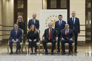   Cumhurbaşkanı Recep Tayyip Erdoğan, Cumhurbaşkanlığı Külliyesi'nde Arnavutluk Büyükelçisi Blerta