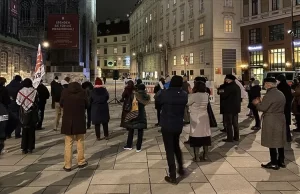 Avusturya’da düzenlenen gösteride, "terörle mücadele yasa tasarısının" ülkedeki Müslümanlara yönelik