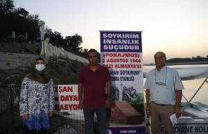 Edirne'de, 2 Ağustos 1944'te Auschwitz kampında öldürülen Romanlar için Meriç