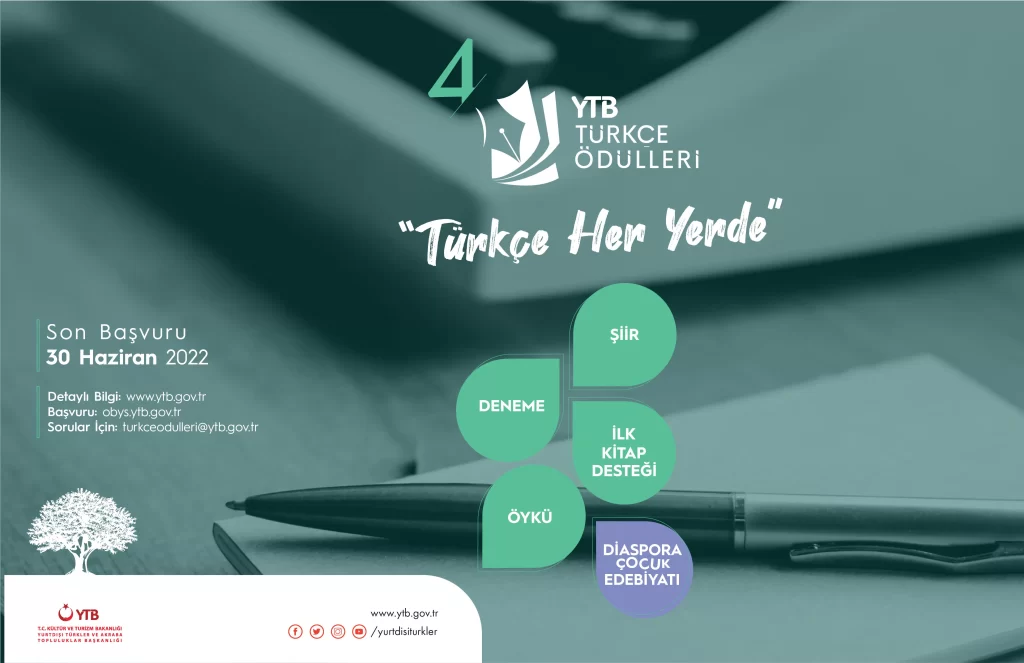 YTB’den yurt dışındaki vatandaşlara yönelik “YTB Türkçe Ödülleri” yarışması