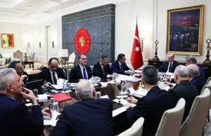 Cumhurbaşkanı Recep Tayyip Erdoğan başkanlığında, Atatürk Havalimanı'nda güvenlik zirvesi gerçekleştirildi.