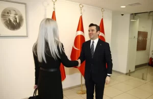 Dışişleri Bakan Yardımcısı Yavuz Selim Kıran, DEB Genel Başkanı Çiğdem