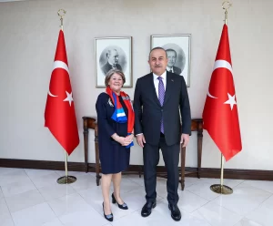 Bakan Çavuşoğlu, AKPM üyesi Oomen-Ruijten ile görüştü