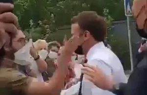 Fransa Cumhurbaşkanı Emmanuel Macron, Drome bölgesini ziyaretinde tokatlı saldırıya uğradı.
