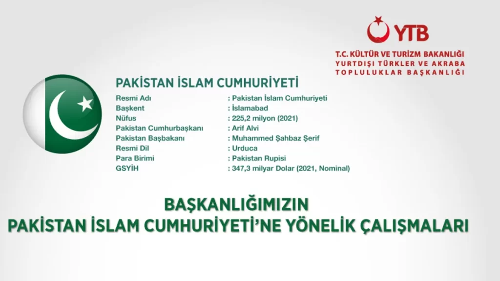 YTB Projeleri Kardeş Ülke Pakistan İle Bağları Güçlendiriyor