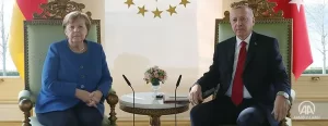 Almanya Başbakanı Angela Merkel, Cumhurbaşkanı Recep Tayyip Erdoğan ile görüşmesini
