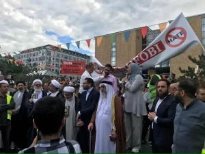  İsveç'in başkenti Stockholm'de, Kurban Bayramı'nın ilk günü bir caminin