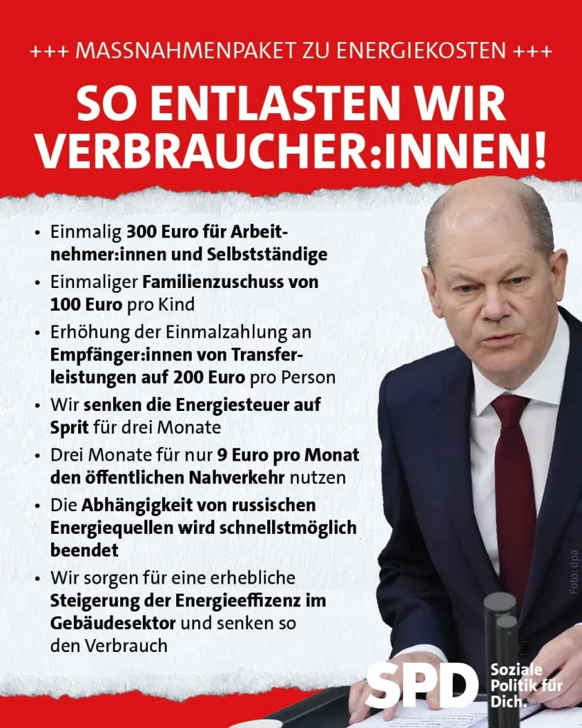 Almanya Başbakanı   Olaf Scholz yardım paketini açıkladı