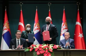 Cumhurbaşkanı Recep Tayyip Erdoğan ve Sırbistan Cumhurbaşkanı Aleksandar Vucic'nin huzurunda