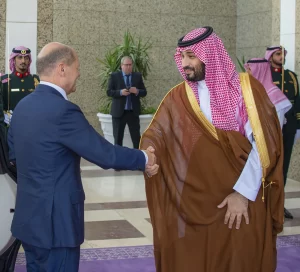 Suudi Arabistan Veliaht Prensi Muhammed bin Selman, Almanya Başbakanı Olaf