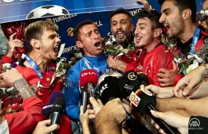 Avrupa Şampiyonu Ampute Futbol Milli Takımın yurda döndüğü, ayrıca milliler